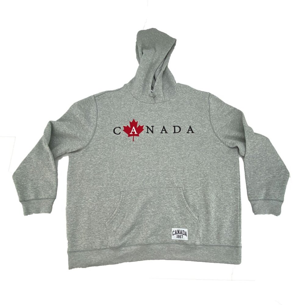 Canada Men's Varsity Hoodie | Heather Grey | Pullover | Size XXLarge **NEW